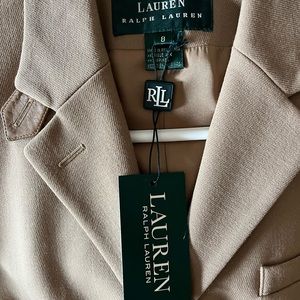 Rough Lauren classic jacket - leather trim.